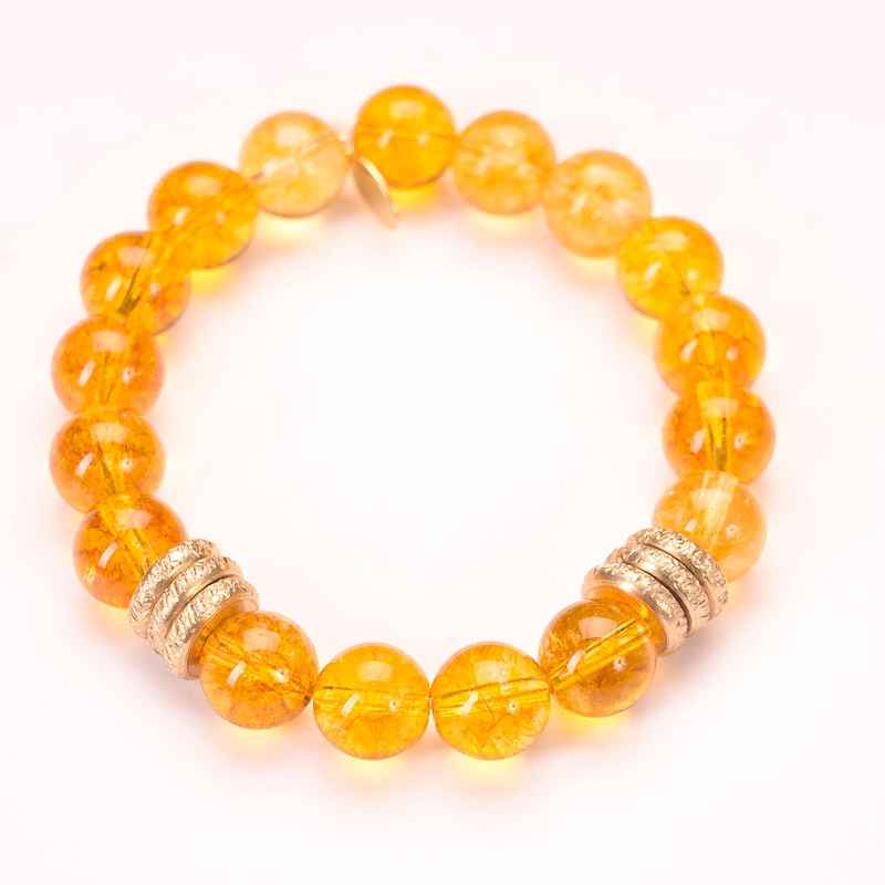 Semi-Precious Birthstone Bracelet with Rings (November)